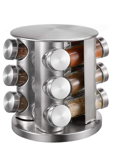 12-Glass Bottle Deluxe Spice Rack Spice Carousel Spice Organizer Seasoning Organizer Seasoning Rack Seasoning Carousel