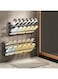 Exrp Wall Mounted Shoe Rack, Bathroom Shoe Storage Shelf with Double-Layer Design, Portable Foldable Shoes Organizer for Wall Door