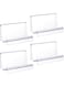 Purse Display Stand, Clear Acrylic Wallet Display Stand Holder Purse Jewelry Stand Handbag Display Stand Acrylic Purse Organizer for Bag Phone Cards Cosmetic Store Business, 5.5 x 3.3 x 3 Inch (4 Pcs)
