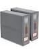 ANTOLE Bed Sheet Organizers and Storage,2 Pack Foldable Linen Closet Organizer with Window,Sheets Set Folder Keeper,Bedding Storage Box for Bedsheets and Pillow Cube Organizer (Gray)