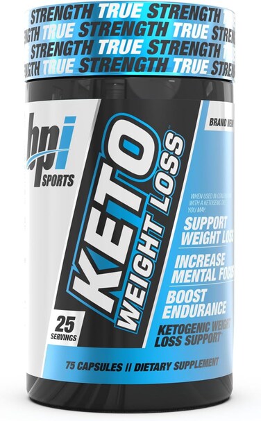 BPI Sports Keto Weight Loss, Ketogenic Fat Burner, Keto Weight Loss Pills, Raspberry Ketones, Supports Mental Focus, Promotes Endurance, Burn Fat For Fuel, 75 Capsules
