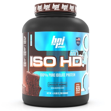 BPI Sports ISO Hd, 100% Whey Protein Isolates, Muscle Growth, Recovery, Weight Loss, Meal Replacement, Zero Sugar, Low Carb, Low Calorie, For Men &amp; Women, Cookies &amp; Cream, 4.9 Lb