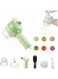 WBOOO 4 In 1 Handheld Electric Vegetable Cutter Set, Portable Mini Wireless Food Processor With Brush, Processor, Garlic Chopper for Pepper Chili Onion Celery Ginger Meat