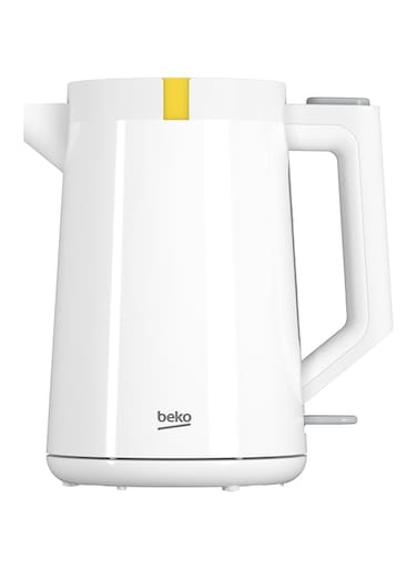 Beko WKM4215W Electric Kettle 1.7L, 2200W, LED warning, Heat storage function, Dry-boil Protection, 360 degree rotating base, Wireless use, Auto Shut-off - White