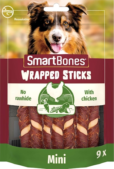Smartbones Chicken Wrap Mini Sticks Chicken 9Ct
