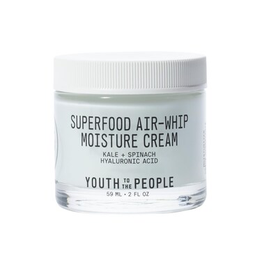 Youth to the PeopleAir-Whip Moisture Face Cream - Gel Moisturizer &amp; Face Primer - Lightweight Green Tea + Hydrating Hyaluronic Acid Moisturizer for Dry Skin