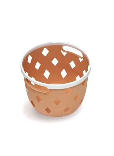 smalll round baskets with handle pack of 3 17.6X13.5X12.5