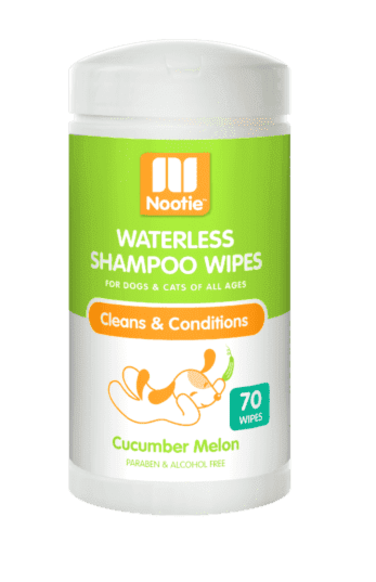 Nootie Waterless Shampoo Wipes Cucumber Melon 70 Count