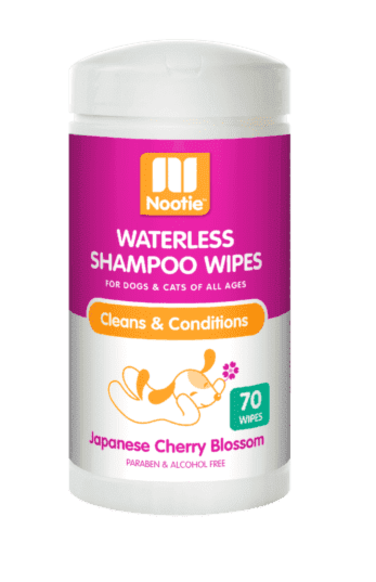 Nootie Waterless Shampoo Wipes Japanese Cherry Blossom 70 Count