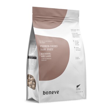 Boneve Freeze-Dried Raw Prey Mackerel &amp; Lamb Dry Cat Food
