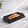 Home Cast Iron Grill Plate 26x16cm - Black