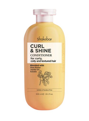 Curl and Shine Hair Conditioner for Curly Oily Textured Hair Blended with Shea Butter Jojoba Oil for Curly Oily Textured Hair Blended with Shea Butter Jojoba Oil keratin 300Ml