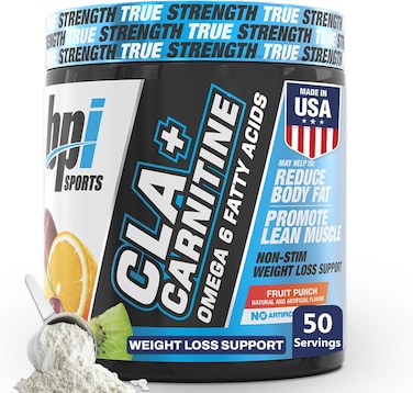 BPI Sports CLA + Carnitine Powder Fruit Punch 50 Servings