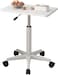 Desk Mobile Table for Sofa, Bedside, and Office &ndash; Adjustable Height Laptop &amp; Worktable for Home Office, Standing &amp; Sitting Use" White