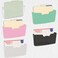 Simple Houseware 5 Pack - Single Pocket Wall Mount File Holder, Assorted Color