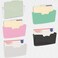 Simple Houseware 5 Pack - Single Pocket Wall Mount File Holder, Assorted Color