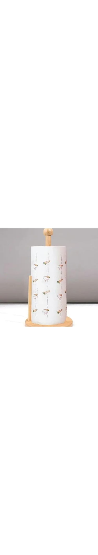 OVILINES Bamboo Roll Holder countertop Tissue Stand, Wooden Kitchen Tissue Holder, Bamboo Paper Towel Holder,Tissue Paper Bamboo Toilet   Round Shape, Bamboo Tissue Paper Roll Holder (28 * 15cm)