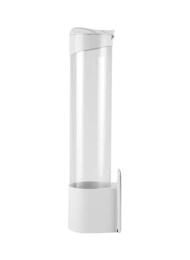 Plastic Dispenser And Holder White/Clear 38x10cm