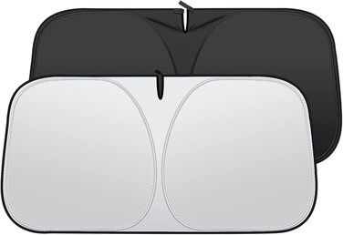 Car Sun Shade for Windshield, Reflective Car Sunshade Blocks UV Rays &amp; Heat, Foldable Car Window Sun Shade, Car Accessories Interior, Car Dashboard Accessories, Universal Fit (57"x31.5")