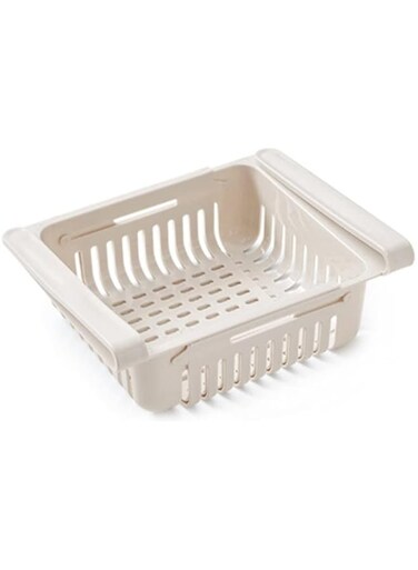 Dubai Gallery Retractable Storage Basket Beige 20.0X16.0X8.0Cm