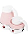 Folding Electric Kettle, Mini 0.6L Silicone Folding Electric Kettle with Stainless Steel Bottom for Hiking, Camping, Travel, Holidays (Pink)