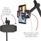 Twelve South Hoverbar Tower, Multi-Angle Universal Tablet &amp; iPad Floor Stand Holder For Apple Fitness+, Peloton/Stationary Bikes, Exercise And More (White)