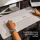 Twelve South Deskpad, Sustainable Leather Extended Mouse Mat, Spill-Resistant, Mouse Traction Surface, Optimal Size For Display Use, Grey Large