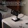 Twelve South Hirise 2 Deluxe 2-In-1 Qi2 Charging Stand For iPhone And Airpods Black