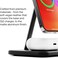Twelve South Hirise 2 Deluxe 2-In-1 Qi2 Charging Stand For iPhone And Airpods Black