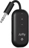 Twelve South Airfly Pro 2 - Bluetooth Adapter For Airplane, Pair 2 Airpods Or Wireless Headphones - 3.5mm AUX Bluetooth Transmitter And Receiver For Cars, Boats, Treadmills, Black