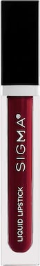 Sigma Beauty Liquid Mattelipstick, Pigmented &amp; Hydrating Formula, Vegan Long-Lasting Lip Care, Non-Sticky, Moisturizing Satin Finish, Belladonna
