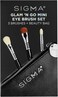 Sigma Beauty 3 Glam 'N Go Mini Eyebrushes Set - Travel Size Eyeshadow Makeup Brushes, Cruelty-Free &amp; Vegan, Soft Synthetic Fibers