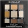 Sigma Beauty Eyeshadow Palettet - Ritzy, 9 Eyeshadow, Compact, Mix Of Finishes, Gluten Free, Lactose Free, Gossamer, Nectar, Brownstone, Hazel, Midas, Silk, Gold Rush, Enrich, Nocturnal