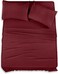 CRAFT Hotel Quality 4 Piece Bed Sheet Set - Queen Size, 100% Cotton, Burgundy