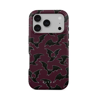جراب Burga المميز لهاتف iPhone 17 Pro Midnight Visitor، متوافق مع غطاء صلب مزدوج الطبقات مع حماية من السيليكون - غطاء مقاوم للخدوش والصدمات