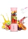 SYOSI Portable Blender, Shakes and Smoothies Blender Rechargeable Personal Blender 17oz Mini Blender with Strong Stainless Steel Blades, and Powerful Motor for Travel, Office &amp; Sports (Pink)