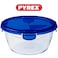 Pyrex Cook&amp;Go 1.6L Round Storage Dish with Airtight Lid - Versatile Freezer-to-Oven Solution