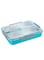 1800ml Stainless Steel Bento Box for Kids, 4 Compartment Lunch Box, Skid-proof Silicone for Kids &amp; Adults, Bonus Stainless Steel Spoon, Dishwasher &amp; Microwave Safe (11.8x9.5x2.4in) (Blue)