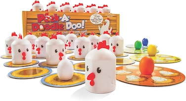Fat Brain Toys Peek-A-Doodle Doo - Sensory Toys For Infants, Infant Development &amp; Early Learning, Chicken-and-Egg Memory Baby Game Ages 2+