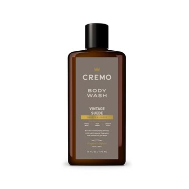 Cremo Rich-Lathering Vintage Suede Body Wash, A Vintage Suede With Notes Of White Moss And Rich Amber, 16 Fl Oz
