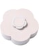 CMJLBM Flower Shape Rotating Lid Candy Box Creative Rotary Switch Storage Plate Home Snacks Partition Organizer Box Party Wedding Candy Tray Pink