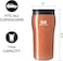 Mighty Mug, The Untippable Mug, Grips When Hit, Lifts for Sips, Insulated Stainless Steel Tumbler, Cupholder Friendly, Gifts for Women Men All, Leakproof, 6 Hours Hot / 24 Cold, 12oz, Copper