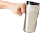 Mighty Mug, The Untippable Mug, Grips When Hit, Lifts for Sips, Insulated Stainless Steel Tumbler, Cupholder Friendly, Gifts for Women Men All, Leakproof, 6 Hours Hot / 24 Cold, 12oz, Metallic Beige