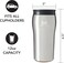 Mighty Mug, The Untippable Mug, Grips When Hit, Lifts for Sips, Insulated Stainless Steel Tumbler, Cupholder Friendly Gifts for Women Men All, Leakproof, 6 Hours Hot / 24 Cold, 12oz, Silver