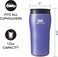 Mighty Mug, The Untippable Mug, Grips When Hit, Lifts for Sips, Insulated Stainless Steel Tumbler, Cupholder Friendly, Gifts for Women Men All, Leakproof, 6 Hours Hot / 24 Cold, 12oz, Purple Matte