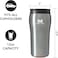Mighty Mug,  The Untippable Mug, Grips When Hit, Lifts for Sips, Insulated Stainless Steel Tumbler, Cupholder Friendly Gifts for Women Men All, Leakproof, 6 Hours Hot / 24 Cold, 12oz, Black Pearl