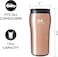 Mighty Mug,  The Untippable Mug, Grips When Hit, Lifts for Sips, Insulated Stainless Steel Tumbler,&nbsp;Cupholder Friendly Gifts for Women Men All, Leakproof, 6 Hours Hot / 24 Cold, 12oz, Rose Gold
