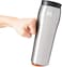 Mighty Mug, The Untippable Mug, Grips When Hit, Lifts for Sips, Insulated Stainless Steel Tumbler, Cupholder Friendly, Gifts for Women Men All, Leakproof, 6 Hours Hot / 24 Cold, 16oz, Silver