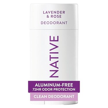Native Deodorant - Natural Deodorant - Vegan, Gluten Free, Cruelty Free - Free Of Aluminum, Parabens &amp; Sulfates - Born In The USA - Lavender &amp; Rose