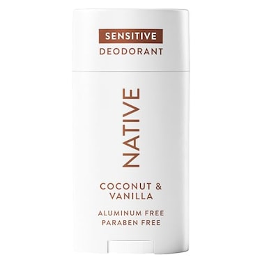 Native Sensitive Deodorant Natural Deodorant For Women And Men, Aluminium Free, Baking Soda Free, Phthalate Free, Talc Free, Coconut Oil And Shea Butter Coconut &amp; Vanilla (Sensitive)